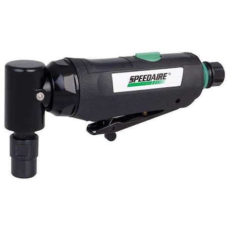 Speedaire Right Angle Die Grinder, 1/4 in NPT Female Air Inlet, 1/4 in Collet, Medium Duty, 20,000 RPM 21AA82