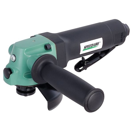 Speedaire Type 27 Angle Grinder, 1/4 in NPT Female Air Inlet, Heavy Duty, 10,000 RPM, 0.8 hp 21AA83
