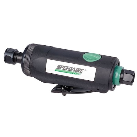 Speedaire Straight Die Grinder, 1/4 in NPT Female Air Inlet, 1/4 in Collet, Medium Duty, 22,000 RPM, 0.5 hp 21AA87