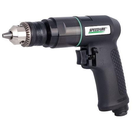 Speedaire Air Drill, Key, 3/8, 1800 RPM, 16 CFM 21AA70
