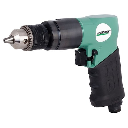 Speedaire Air Drill, Keyed, 3/8 In, 1800 RPM 21AA73