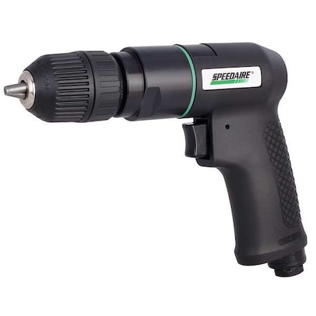 Speedaire Air Drill, Keyless, 3/8 In, 2600 RPM 21AA68