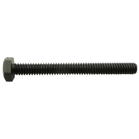 Zoro Select Grade 8, 1/2"-13 Hex Head Cap Screw, Black Oxide Steel, 10 in L 694615G