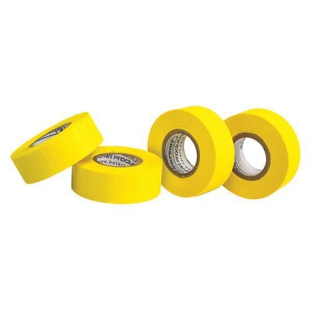 Sp Scienceware Masking Tape, 3/4 in W x 15 yd L, 6.3 mil Thick, Yellow, Rubber Adhesive, 4 PK F13481-0075