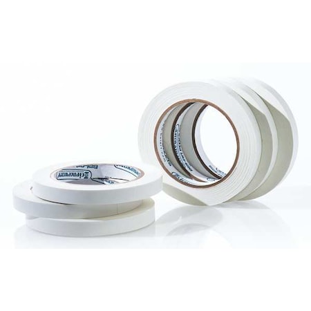 Sp Scienceware Masking Tape, 1/2 in W x 40 yd L, 6.3 mil Thick, White, Rubber Adhesive, 6 PK F13483-0050