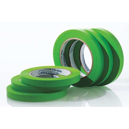 Sp Scienceware Masking Tape, 1/2 in W x 40 yd L, 6.3 mil Thick, Green, Rubber Adhesive, 6 PK F13486-0050