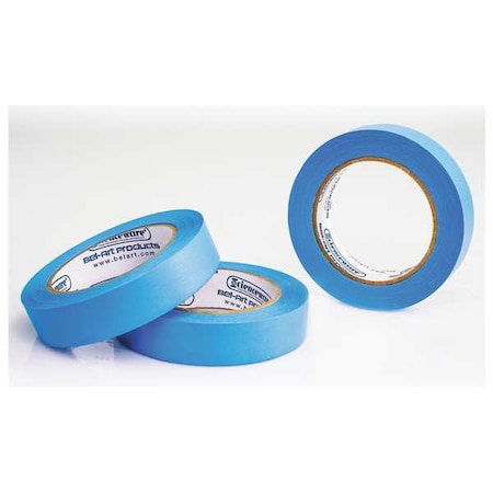 Sp Scienceware Label Tape, 1 in W x 40 yd. L, 6.30 mil Thick, Blue, Rubber Adhesive, 3 PK F13487-0100