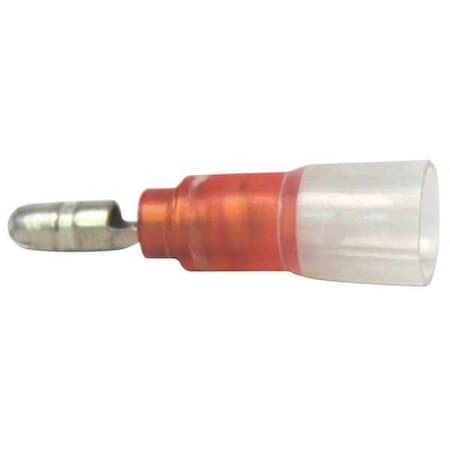 Velvac Male Disconnect, Red, 22-18AWG, PK10, Insulation: Full 30169