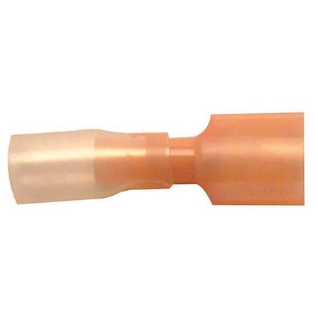 Velvac Male Disconnect, Red, 22-18AWG, PK10, Seam: Brazed 37187