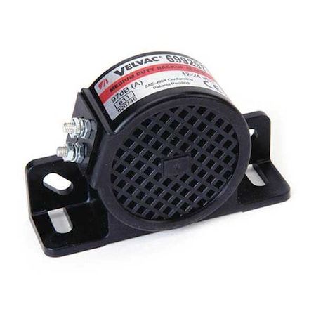 Velvac Back up Alarm, 97dB, Black, 3-1/2 In L 699297