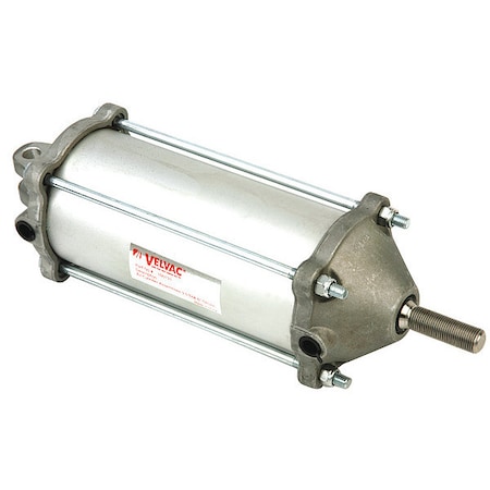 Velvac Air Cylinder, 3 1/2 in Bore, 6 17/25 in Stroke, Double Acting, Aluminum . 100131