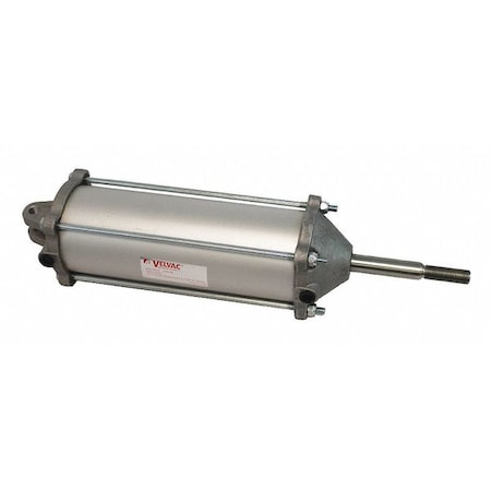 Velvac Air Cylinder, 3 1/2 in Bore, 8 17/25 in Stroke, Double Acting, Aluminum . 100137