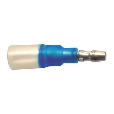 Velvac Male Bullet Discon, Blue, 16-14AWG, PK10 30369
