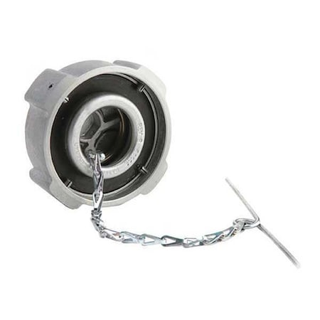 Velvac Fuel Cap, Nonvented, Nonlock, 1/4 In Thread 600148