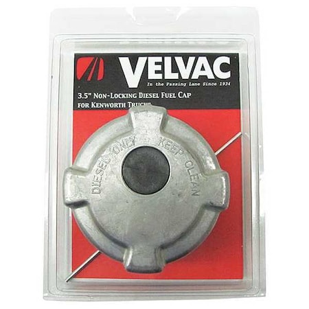 Velvac Fuel Cap, Vented, Nonlock, 5.5 per In Thrd 600186