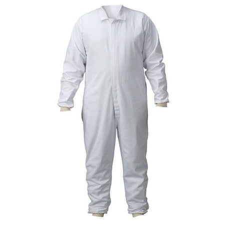 Lakeland Lab Coverall, Cotton, 7.5 oz Fabric Weight, 29 in Inseam, White, 24x48 PBLC314-2448