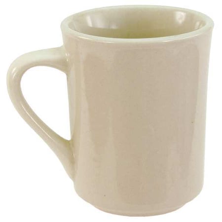 Crestware Bone White Dover Narrow Rim Mug 8-1/2 oz., Pk36 CM16