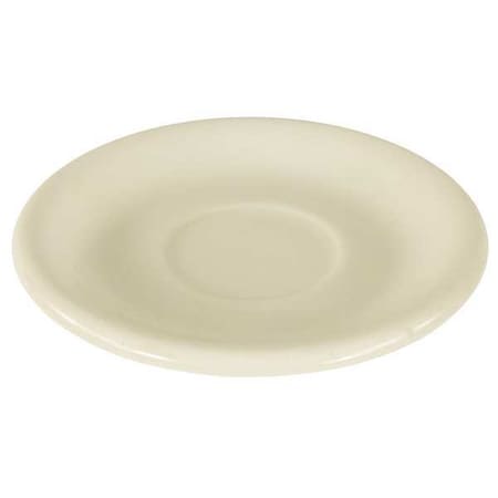 Crestware Saucer, 4", Ceramic Bone White PK36 CM09
