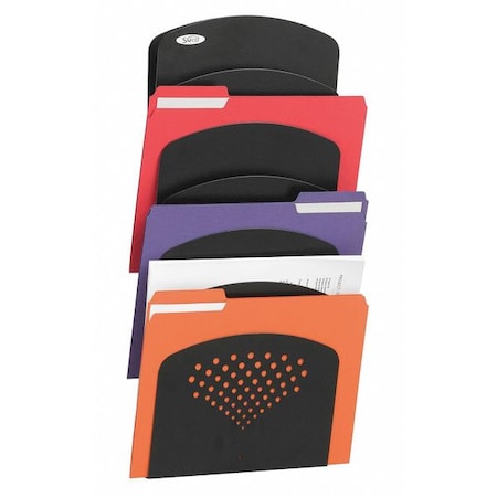 Safco Letter/Legal Size Wall Rack, 7, Comp 3185BL