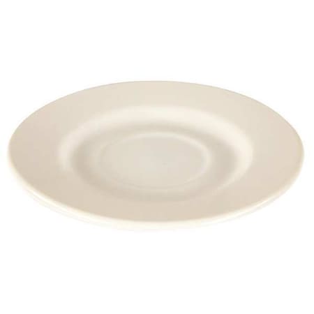 Crestware Saucer, 6", Ceramic Bright White PK36 AL21