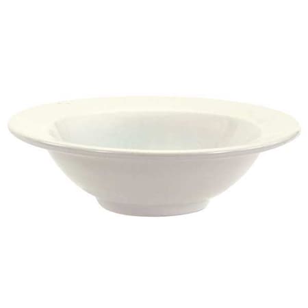 Crestware Rimmed Bowl, 16 oz., Ceramic Bright White PK36 AL35