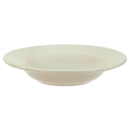 Crestware Rimmed Soup Bowl, 8 oz., Ceramic Bone White PK36 CM60