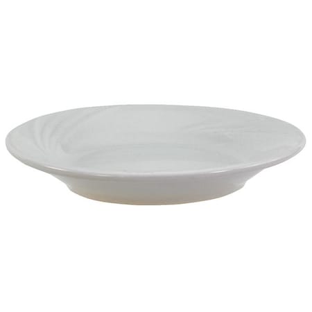 Crestware Plate, 9", Ceramic Bone White PK24 RE44