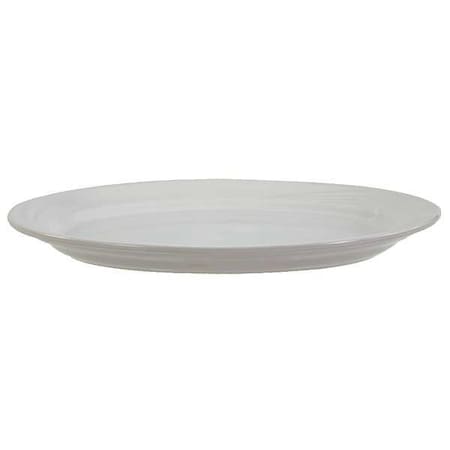 Crestware Platter, 12 x 8-3/4 In, Bright White, PK24 FR52