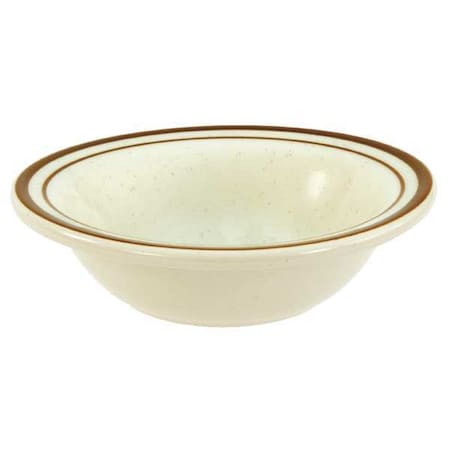 Crestware Grapefruit Bowl, 9 oz., Ceramic Brown Speckled w/Double Band PK36 SC32