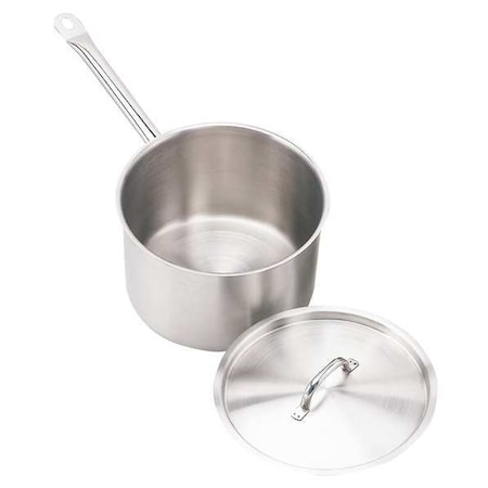 Crestware Sauce Pan w/Cover, 5 qt, 9-1/2 In., SS SSPAN5WC