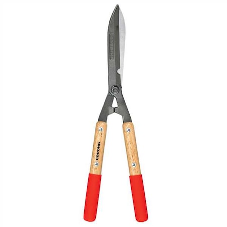 Corona Tools Hedge Shears, Straight Blade, Forged Steel Alloy 8-1/4 in L Blade, Hardwood Handle, Rubber Grip HS 3911