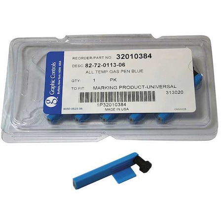 Graphic Controls Chart Recorder Pen, Blue, PK6 82-72-0113-06 - BLUE STATIC PENS