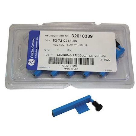 Graphic Controls Chart Recorder Pen, Blue, PK6 82-72-0213-06 - BLUE STATIC PENS