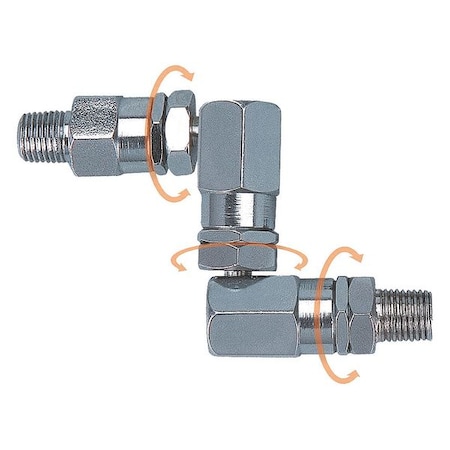 Westward Swivel, Steel, 1/2 in, UNF, 6,000 psi 21EM20