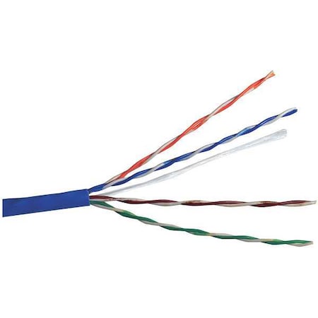 CAROL Cable, Cat 5e, 24 AWG, 100 ft, Blue CR5.30.07