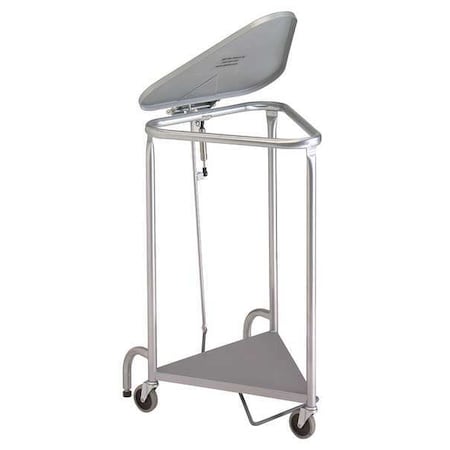 R&B Wire Products Triangular Collection Hamper with Quiet Closure Lid 669