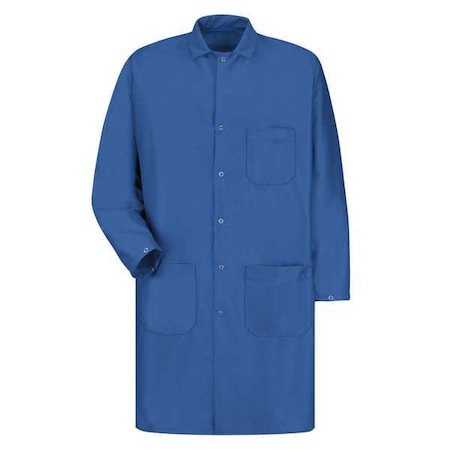 Red Kap Lab Coat, Warp Knit, 3 Pockets, Snaps KK28BL RG L