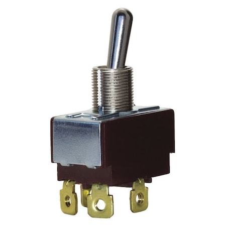 EATON Toggle Switch, SPDT, 10A @ 250V, Screw 7502K13