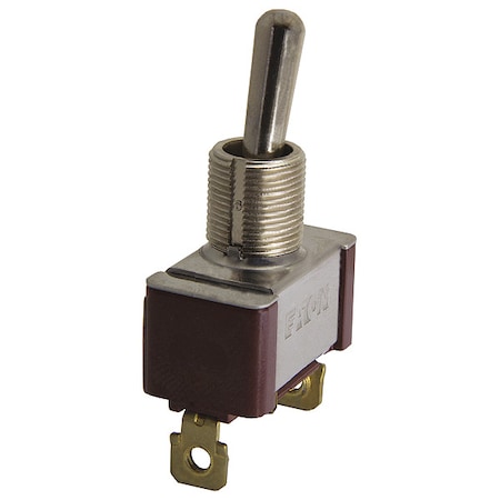 Eaton Toggle Switch, SPST, 2 Connections, On/Off, 3/4 hp, 10A at 250V AC, 20A at 125V AC 7546K36