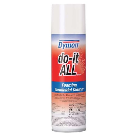 DYMON Cleaner and Disinfectant, 20 oz. Aerosol Can, Lemon, 12 PK 08020