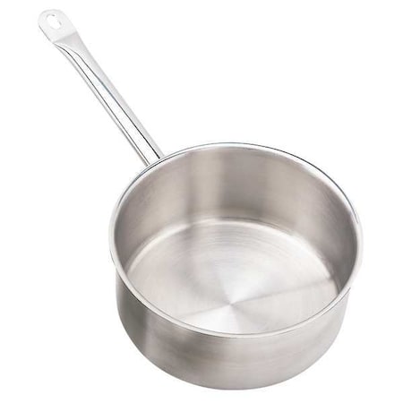 Crestware Stock Pot w/Cover, 2 qt, 9-1/4 In., SS SSSAU2