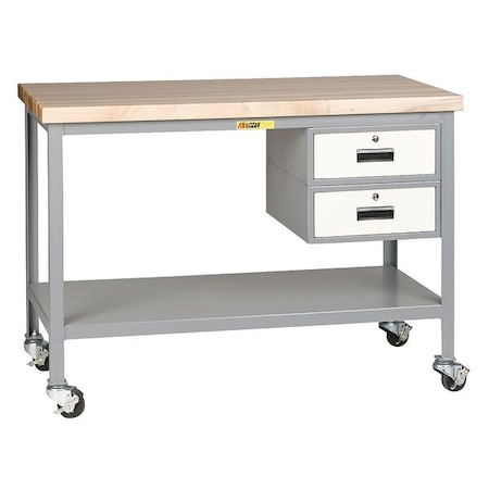 Little Giant Workbench, Butcher Block, 36" W, 24" D WTS-2436-3R-2DR