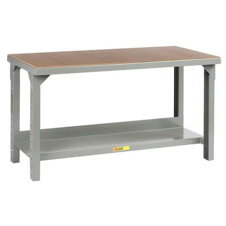 Little Giant Bolted Workbenches, Particleboard, 48" W, 27" to 41" Height, 5000 lb., Straight WSH2-2448-AH