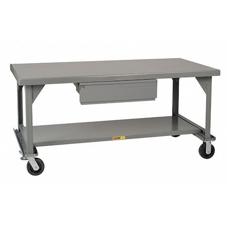Little Giant Workbench, Steel, 84" W, 42" D WW4284-HD-6PHFL