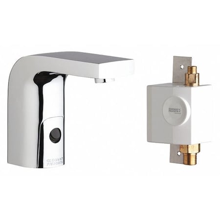 Chicago Faucet Electronic Sensor 5-1/8" Mount, 1 Hole Hytronic Edge Lavatory Sink Faucet With, Chrome plated 116.950.AB.1