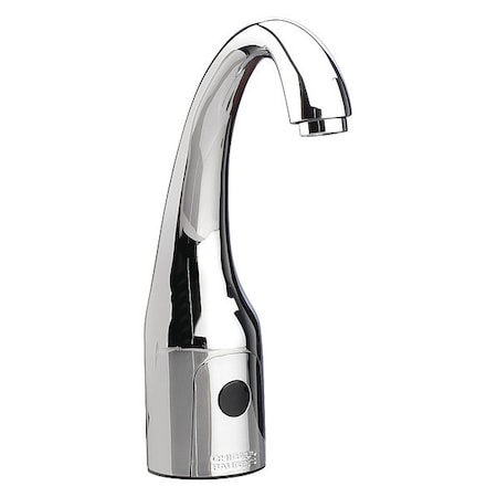 Chicago Faucet Electronic Sensor Hytronic Curve Sink Faucet With Dual, Single Hole Mount, Chrome plated 1 Hole 116.857.AB.1T