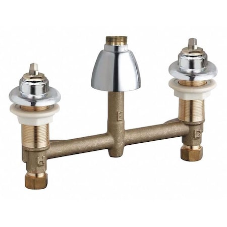 Chicago Faucet Concealed Kitchen Sink Faucet, Manual, 8" Mount, Commercial 201-A1000XKLESHAB