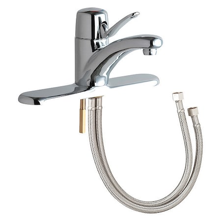 Chicago Faucet Single Handle 8" Mount, Bathroom Faucet, Chrome plated 2200-8ABCP