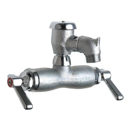 Chicago Faucet Manual Service Sink Faucet, Rough Chrome Plated 305-VBLEARCF