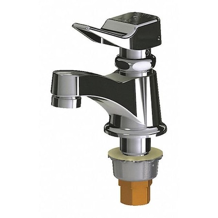 Chicago Faucet Metering Sngl Water Inlet Fct, Metering, Single Hole Mount, Chrome plated 1 Hole 333-336COLDVPAABCP